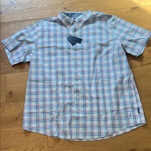 Nautica Multicolor Plaid Button Down Shirt. BRAND NEW with tags. Sz 4XLT